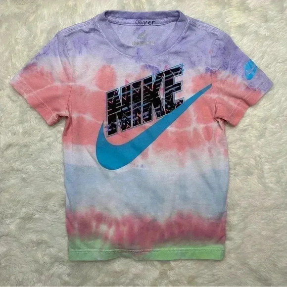 Nike T-Shirt Tie-Dye Size  5 - Picture 1 of 16